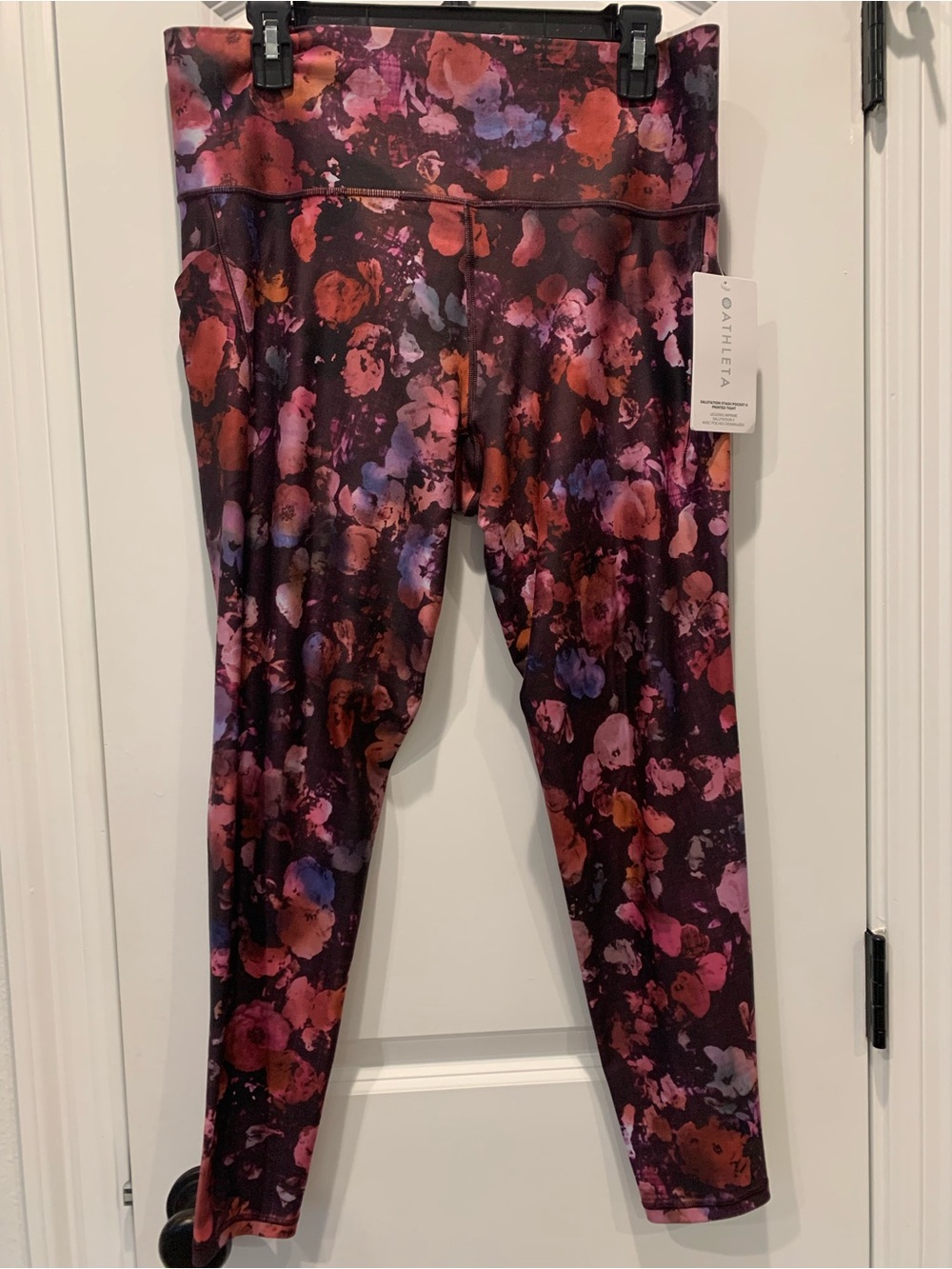 Athleta Salutation Stash Pocket II Printed Tight Plus Size 1X Floral Leggings
